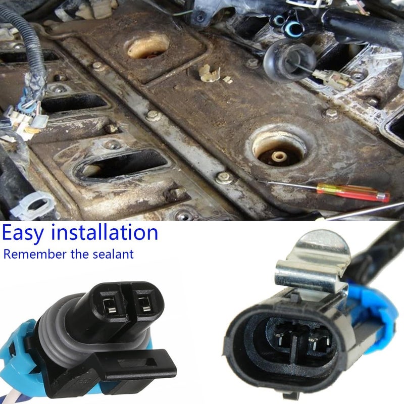 ADdormorn Knock Sensors with Wiring Harness Kit, Knock Sensor 5.3 for Chevy Suburban Silverado Avalanche Tahoe, GMC Sierra Yukon, Cadillac LS 6.0 4.8 AS10017(917 033) - Image 5